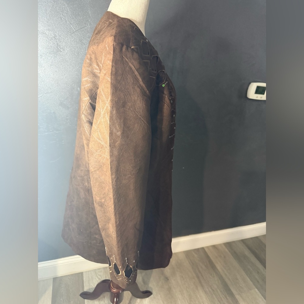 Brown Cutout Jacket - Women's - Picture 4 of 9